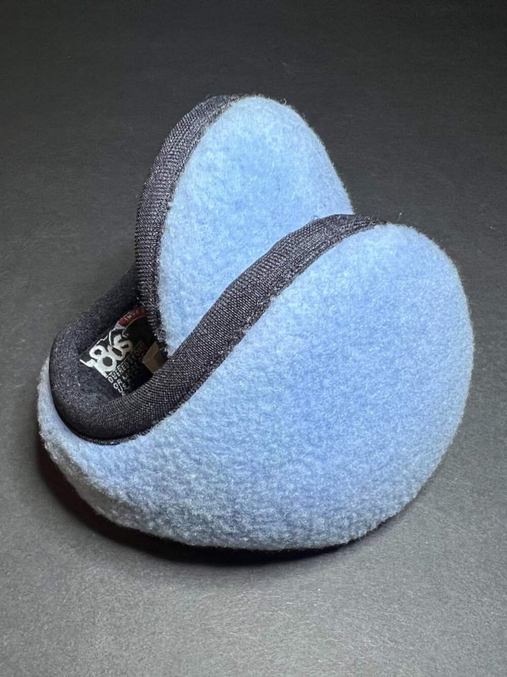 Polartec 180s Light Blue Fleece Headphone Compatible Earmuff Ear Warmers
